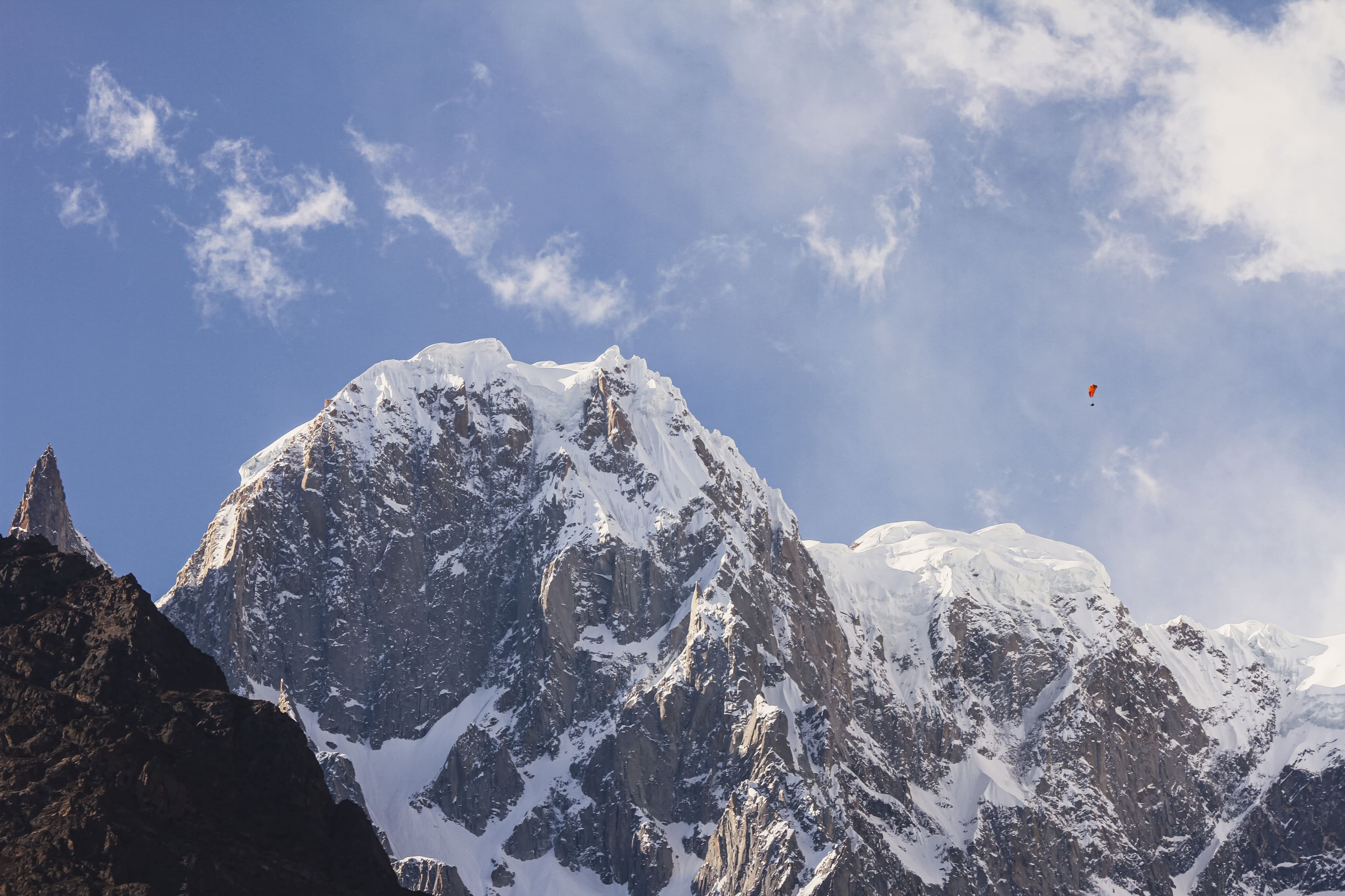 Snow-capped peaks above Hunza Valley